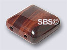 Semi-Preciou10x102 2-Hole Beads