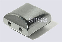 Magnetic Hematite 10x10 2-Hole (100) AAA Grade