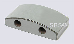 Magnetic Hematite 10x20 2-Hole (100) AAA Grade