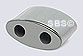 Magnetic Hematite 6x11 OVAL  2-Hole (12) AAA Grade