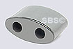 Magnetic Hematite 6x13 OVAL  2-Hole (12)