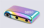 RAINBOW Magnetic Hematite 10x17 3-Hole (12)