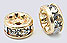 Crystal Rondels 4.5mm Gold (12)