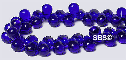 Czech 4x6mm Tear Drops - Cobalt