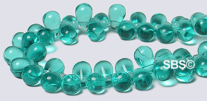 Czech 4x6mm Tear Drops - Zircon