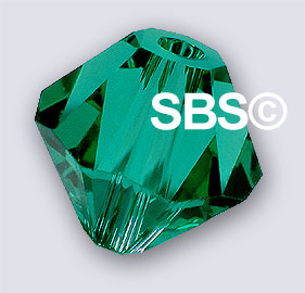 Swarovski 5301 6mm Bicone - Emerald (36)