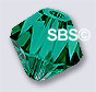 Swarovski 5301 6mm Bicone - Emerald (36)