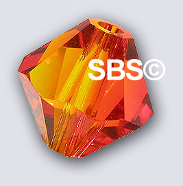 Swarovski 5301 4mm Bicone - Fire Opal (72)