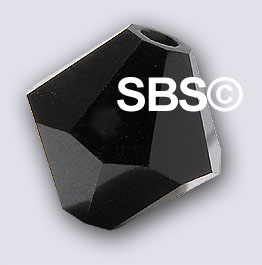 Swarovski 5301 4mm Bicone - Jet (72)