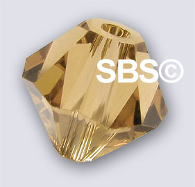 Swarovski 5301 6mm Bicone - Lt. Colorado Topaz (36)