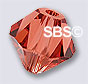 Swarovski 5301 6mm Bicone - Padparadscha (36)