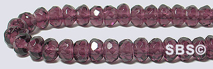 5mm Gemstone Firepolish - Amethyst