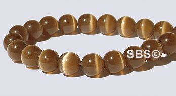 6mm Cats Eye- DARK BROWN