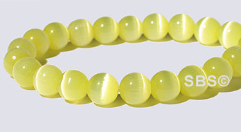 6mm Cats Eye- LIGHT YELLOW