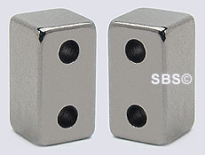 6x12 2-Hole CLASP Hematite color (1)