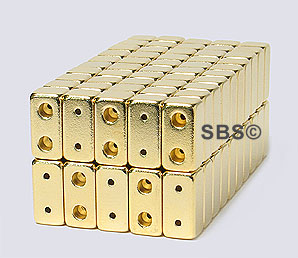 6x12 2-Hole CLASP Gold (50)