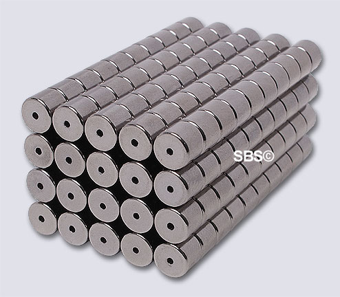 6x5*** Magnetic Tube Hematite color (100)