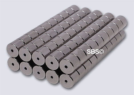 6x5*** Magnetic Tube Hematite color (50)