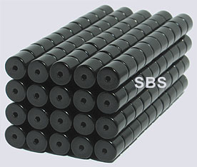 6x6 Magnetic Tube Black (100)