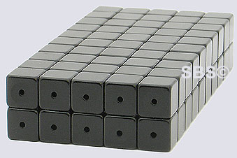 6x6 Magnetic CUBE Black (50)