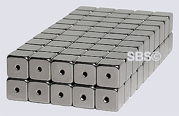 6x6 Magnetic CUBE Hematite Color (50)