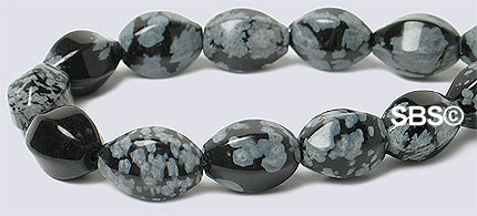 Snowflake Obsidian 6x8 6-Sided