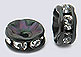Crystal Rondels 6mm Black (12)
