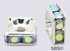 Square Crystal Rondels