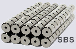 6x6 Magnetic Tube Hematite color (50)