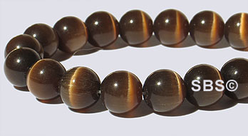 8mm Cats Eye- DARK BROWN
