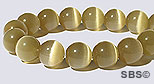 8mm Cats Eye- LIGHT BROWN