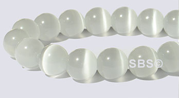8mm Cats Eye- WHITE