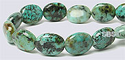 African Turquoise 8x10 Flat Oval