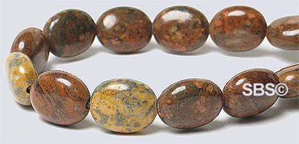 Leopard Skin Jasper 8x10 Flat Oval