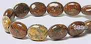 Leopard Skin Jasper 8x10 Flat Oval