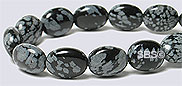 Snowflake Obsidian 8x10 Flat Oval