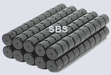 8x6 Magnetic Tube Black (50)