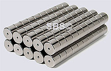 8x6 Magnetic Tube Hematite Color (50)