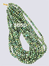African Turquoise 6mm (round) 10 strands AA Grade