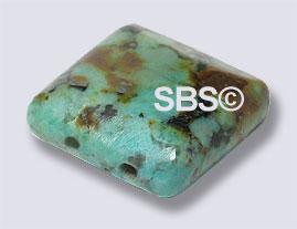 African Turquoise 12x12mm 2-Hole (50)