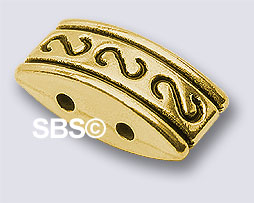 Alloy 4.5 x 10mm 2-Hole - Antique Gold (100 grams)