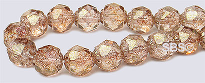 Baroque Firepolish 6mm Pink Luster