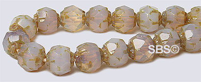 Baroque Firepolish 6mm Topaz Opal