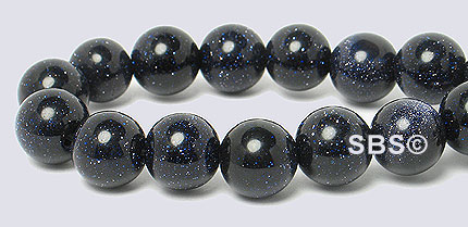 Blue Goldstone 8mm