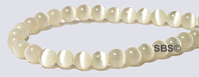 4mm Cats Eye- CREAM