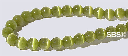 4mm Cats Eye- OLIVE