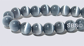 6mm Cats Eye- BLACK