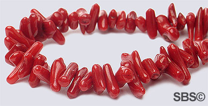 Coral (Heat Treated) Ox Blood Red 6 to 16mm Cuppolini