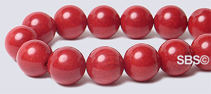Coral (Heat Treated) Ox Blood Red 8mm