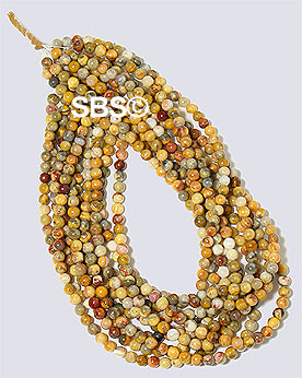 Crazy Lace Agate 6mm (round) 10 strands AA Grade